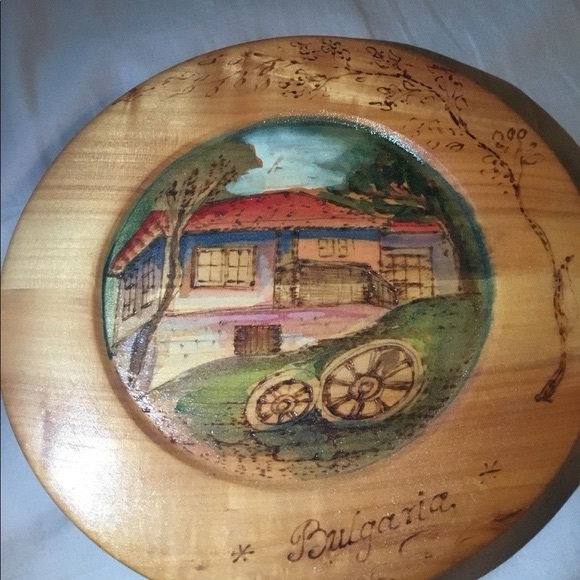Bulgaria Wooden Decor Plate & Spatula Bundle - Picture 3 of 7